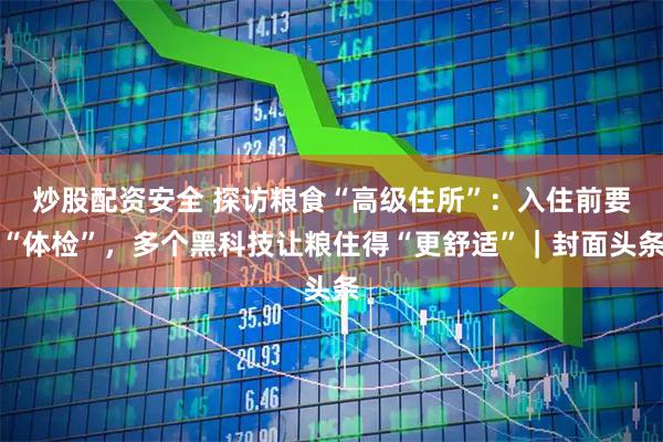 炒股配资安全 探访粮食“高级住所”：入住前要“体检”，多个黑科技让粮住得“更舒适”｜封面头条